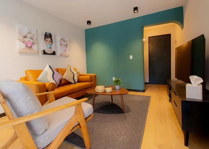 Apartamento Jm 102 Capitalia 1br Terrace Style And Photogenic Escandon Cidade do México