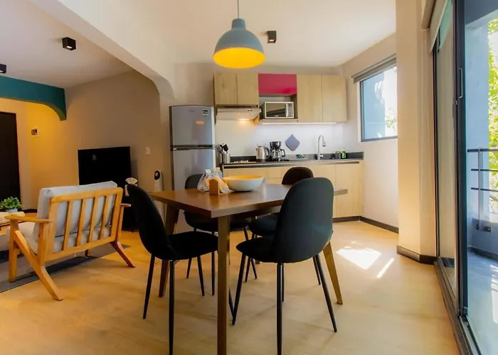 Apartamento Jm 102 Capitalia 1br Terrace Style And Photogenic Escandon