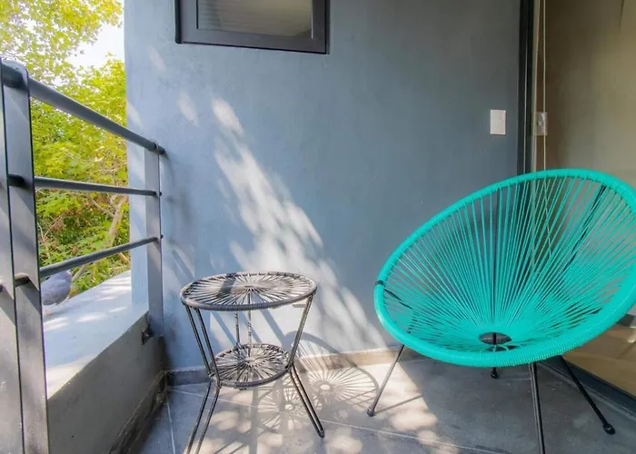 Jm 102 Capitalia 1br Terrace Style And Photogenic Escandon *