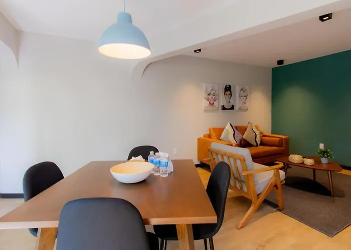 Jm 102 Capitalia 1br Terrace Style And Photogenic Escandon Apartamento