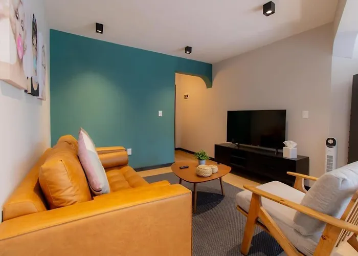 Jm 102 Capitalia 1br Terrace Style And Photogenic Escandon Apartamento *